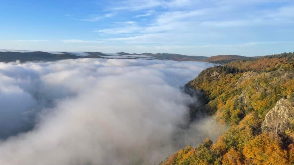 Gard : magnifique mer de nuages observée ce matin depuis le Mont-Aigoual