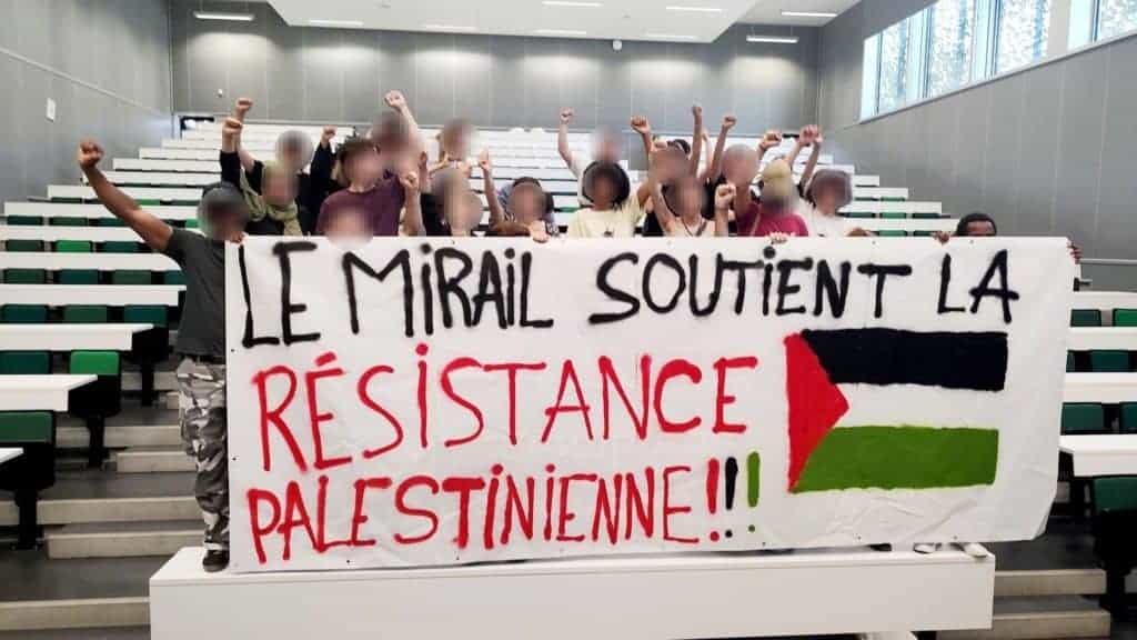 Occitanie : banderole et tags « Pro-Palestine » au sein de l’Université Jean Jaurès de Toulouse