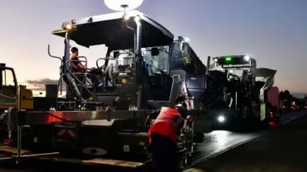 Travaux sur l'autoroute A709 à Montpellier / Crédit : VINCI Autoroutes