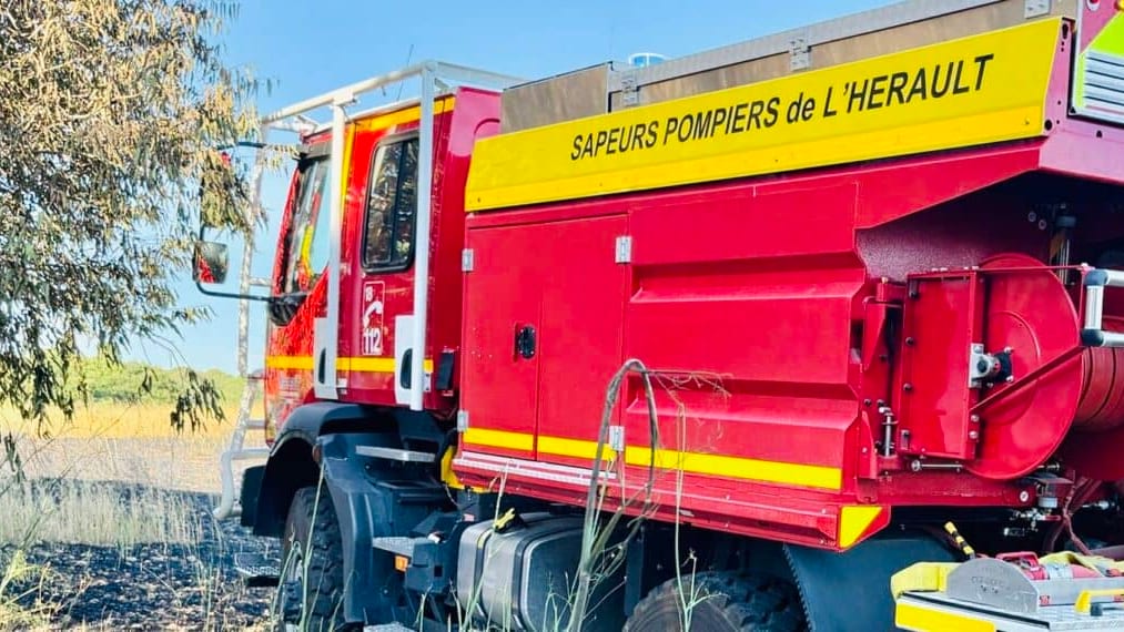 Hérault : un incendie parcourt cinq hectares de garrigue