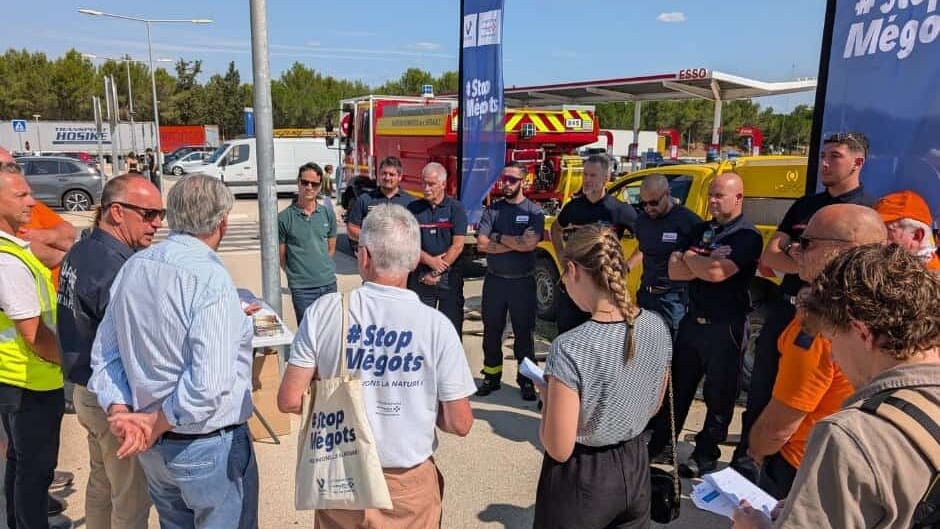 A9 : « stop mégots », les automobilistes sensibilisés sur l’aire Ambrussum Nord