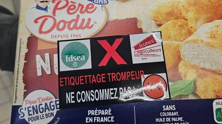 Gard : « étiquetage trompeur », les agriculteurs en action en grande surface