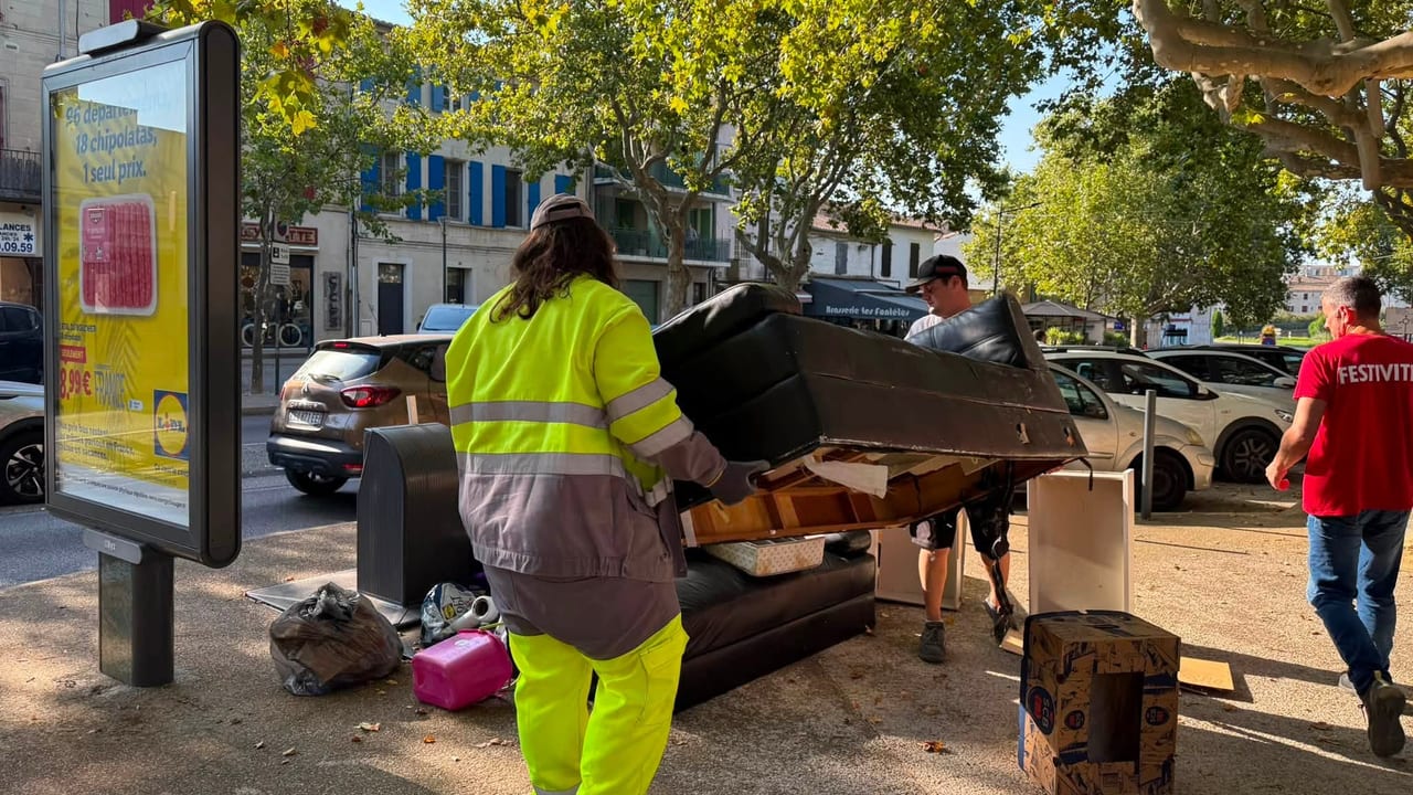 Ville de Beaucaire, dépôt sauvage