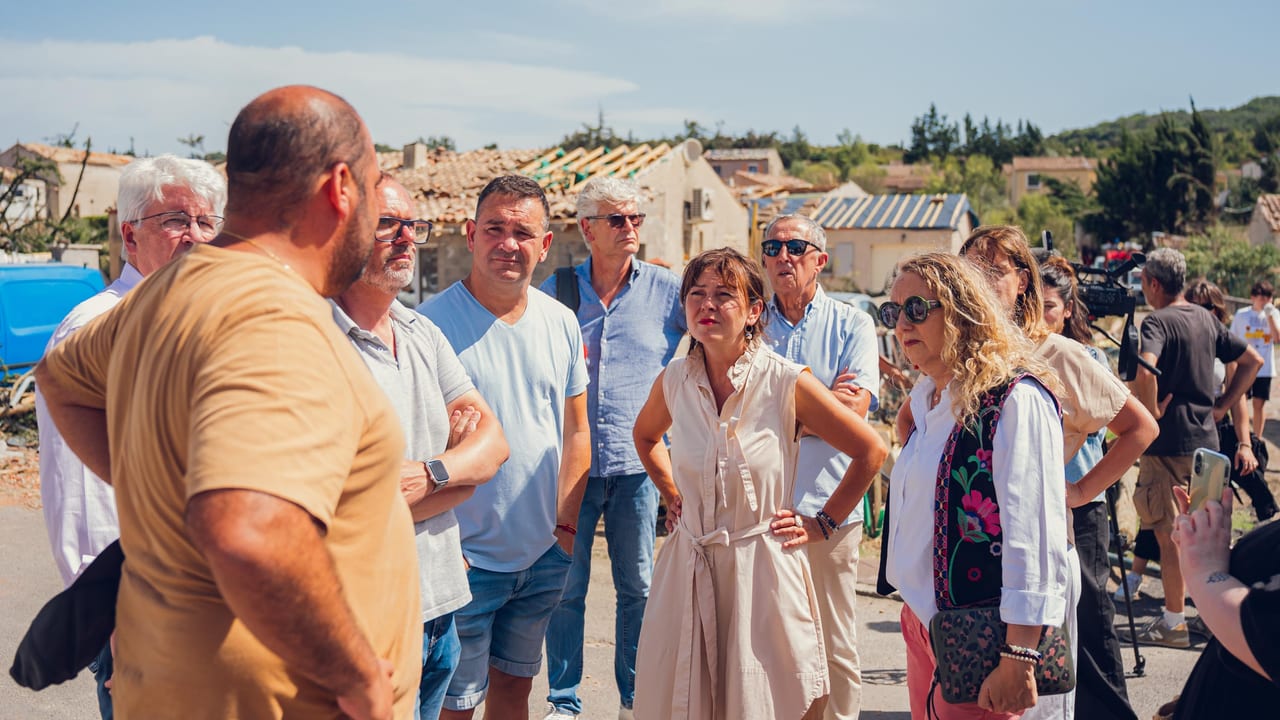Leo Arcangelli, Région Occitanie. Carole Delga à Pomas