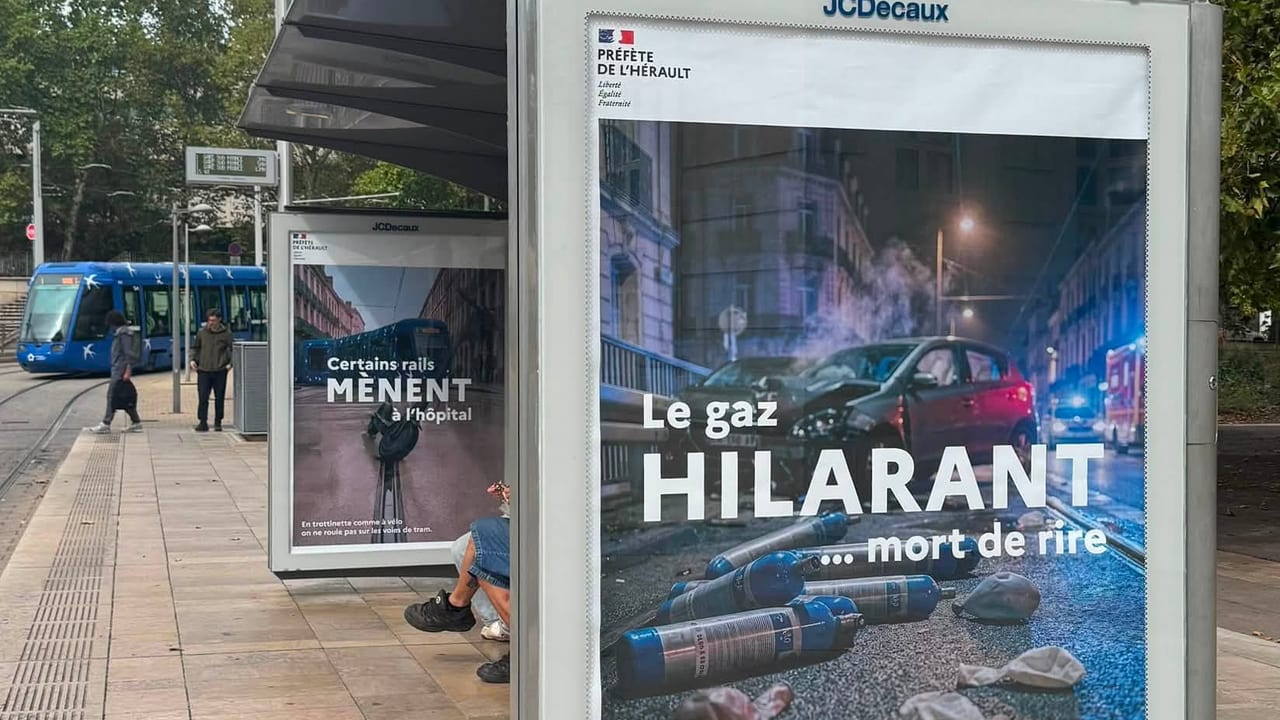 Préfète de l'Hérault - Campagne d'affichage destinée à sensibiliser aux comportements dangereux sur la route