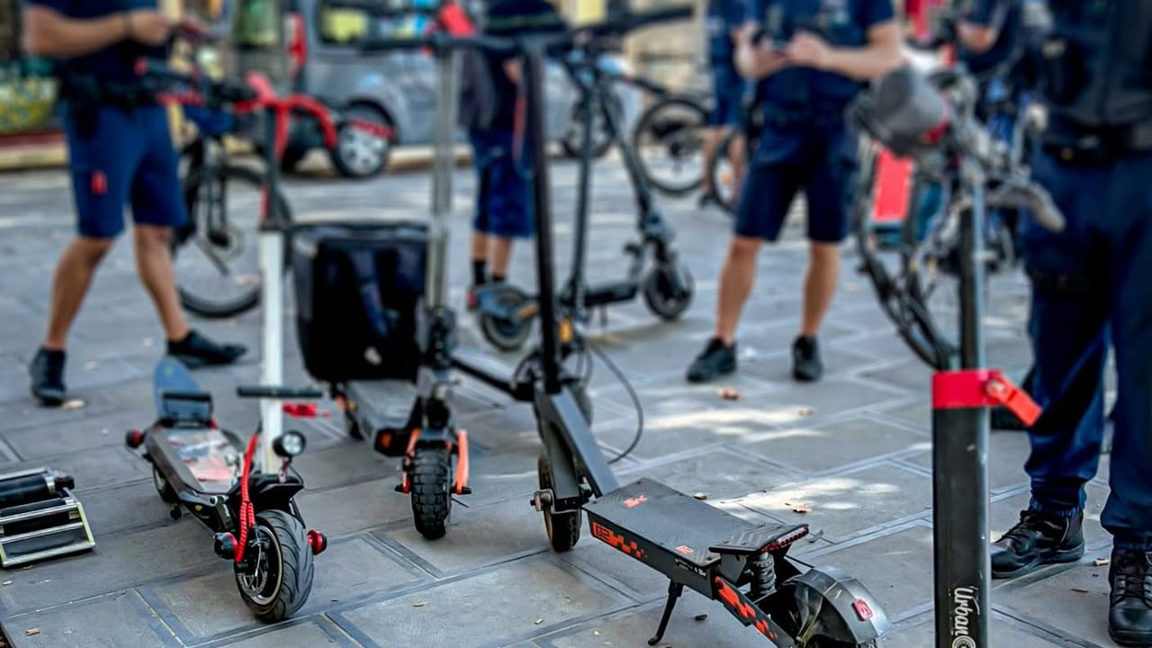 Police municipale de Montpellier- trottinettes électriques débridées