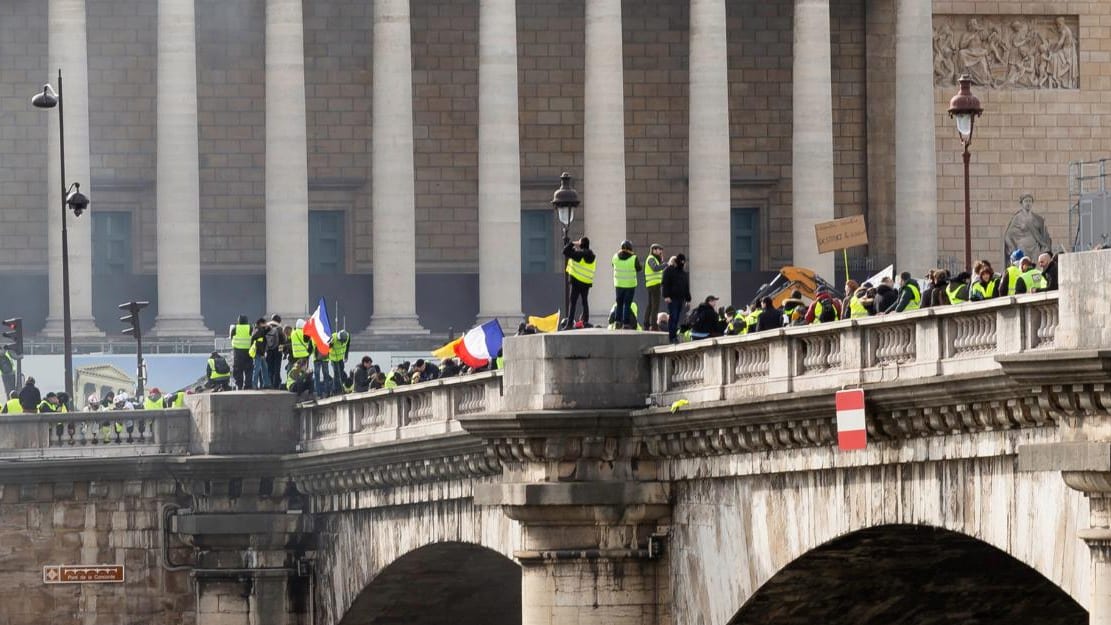 D.R - Mouvement des gilets jaunes à Paris
