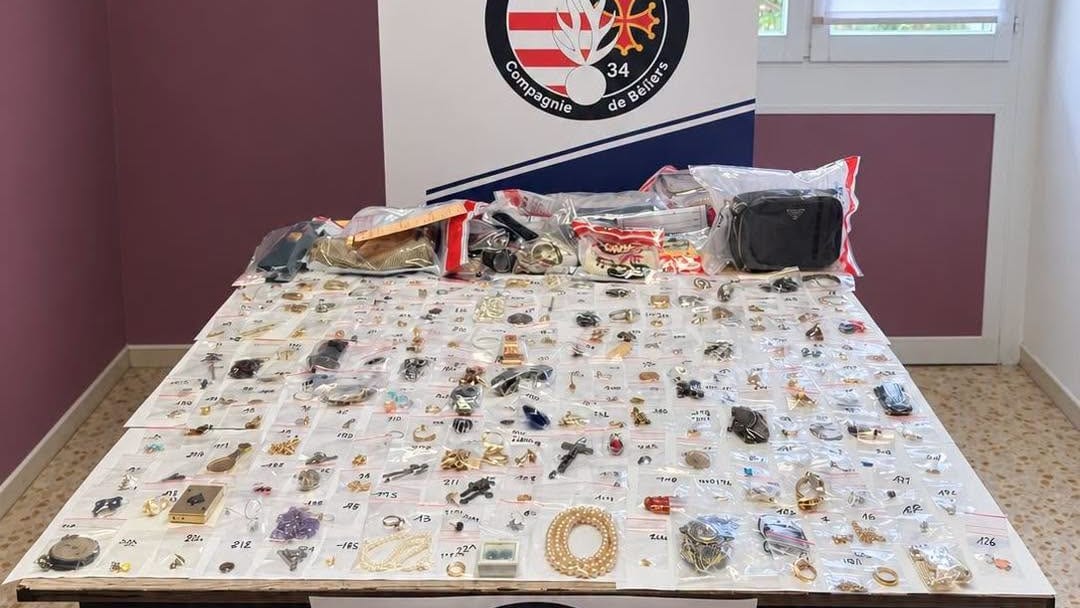 Gendarmerie de l'Hérault / Une quantité importante de bijoux a été retrouvée