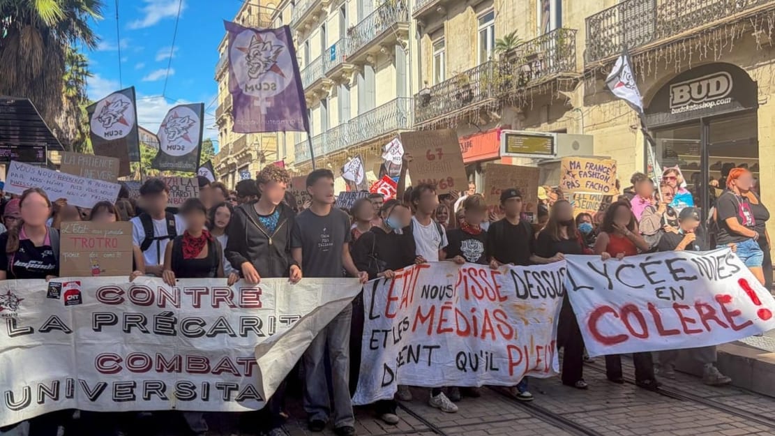 InfOccitanie - A.F / Manifestation Montpellier 8 octobre