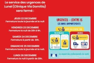 Urgences de Lunel fermées