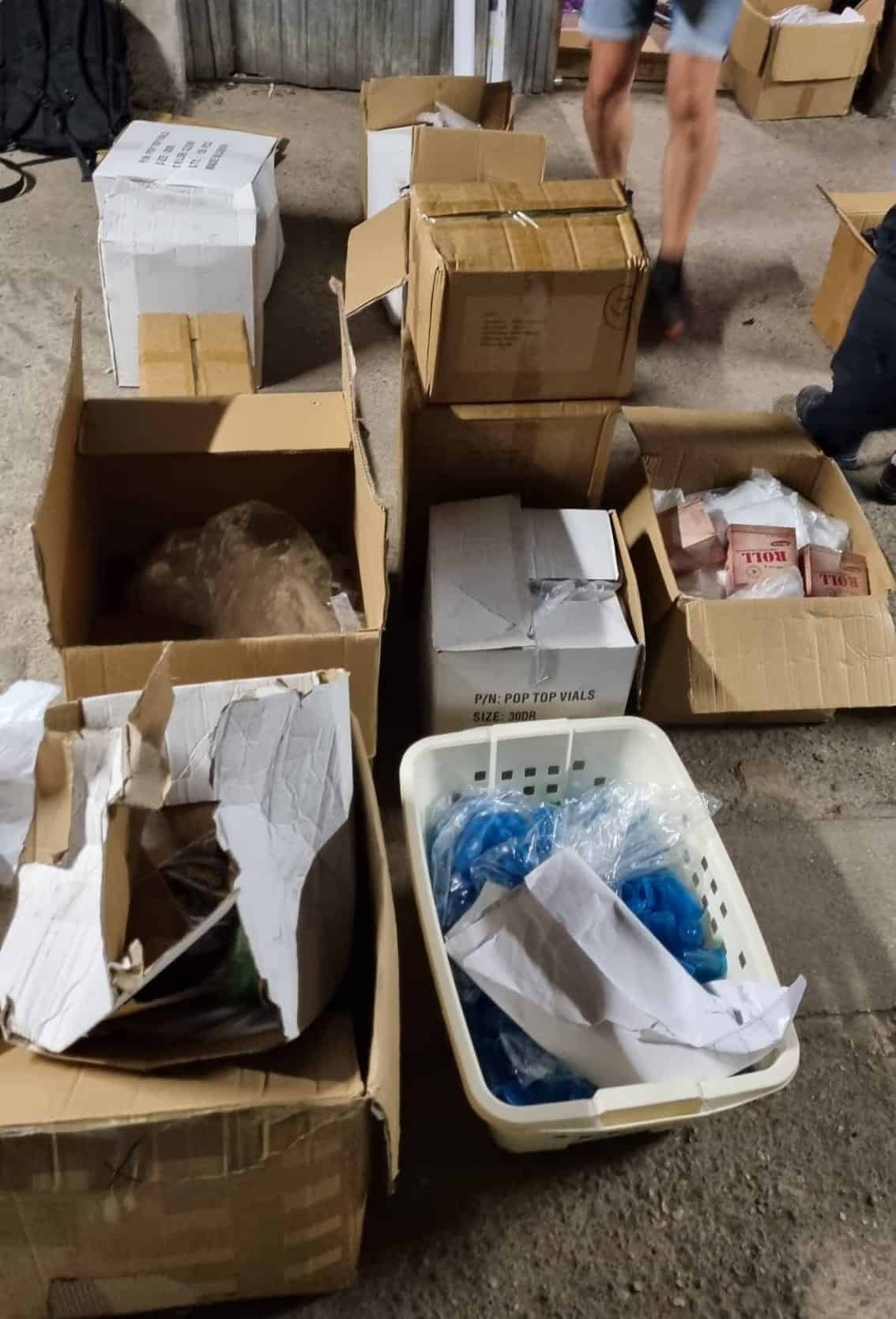 Découverte de fusils d'assaut à Nîmes - Photos Unité Sgp Police Gard 30