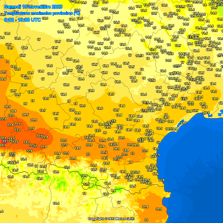 Températures Occitanie