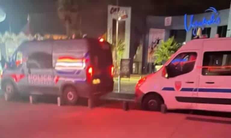 Intervention de la police lors de la projection du film "Les segpa au ski" à Montpellier.