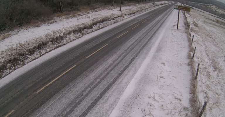 Route verglacée météo