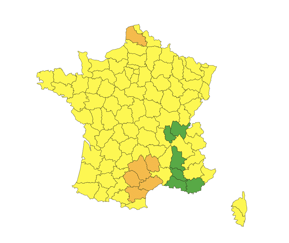 Carte MÉTÉO FRANCE