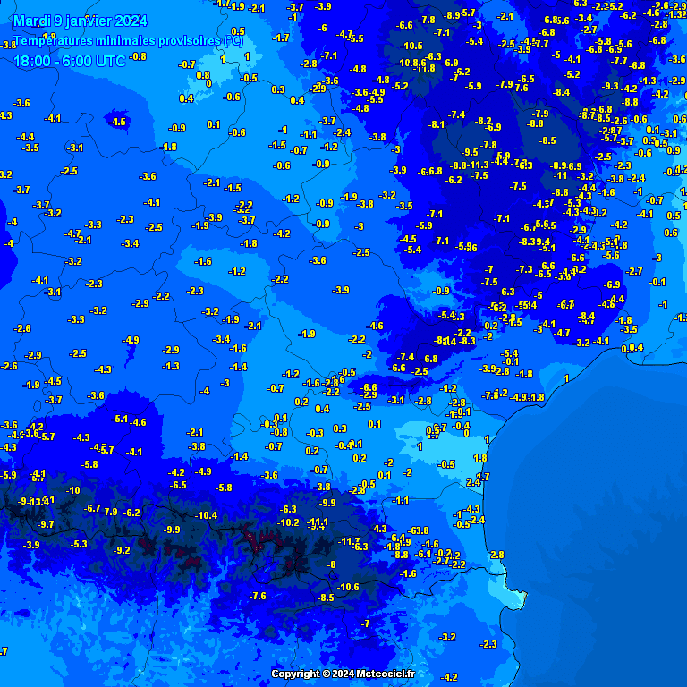 Températures météo