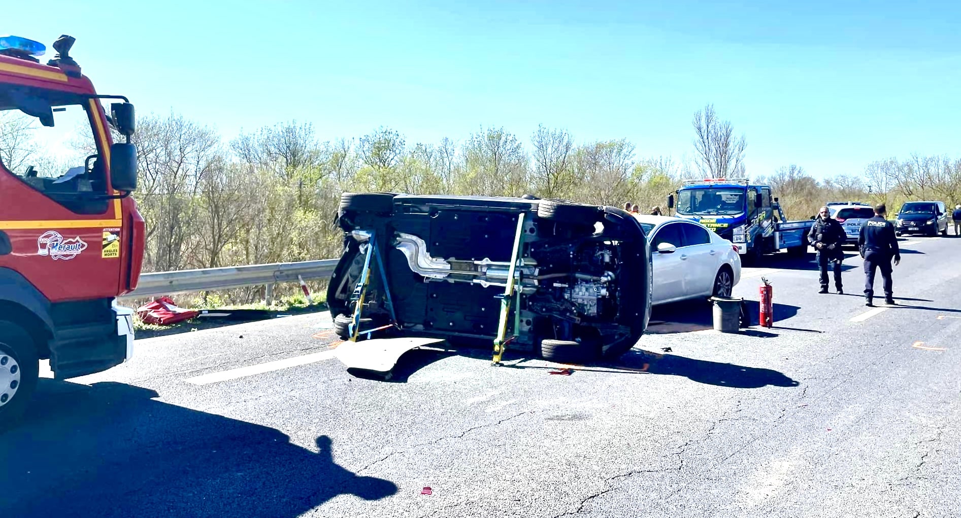 Major Traffic Accident on RD612 in Agde: One Injured and Four Vehicles Damaged