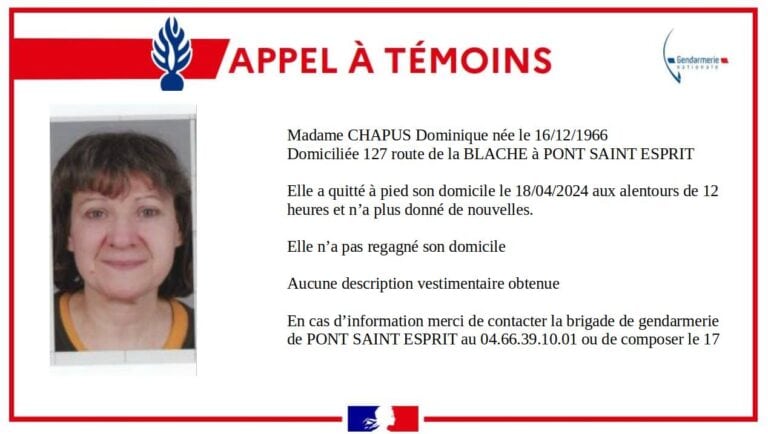 Disparition dans le Gard