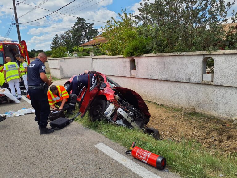Accident mortel à Beaucaire - Photo SDIS 30