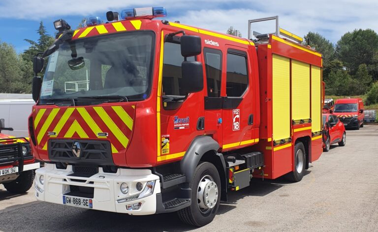 Les pompiers de l'Hérault renforcent leur flotte avec deux nouveaux camions - Photo SDIS 34