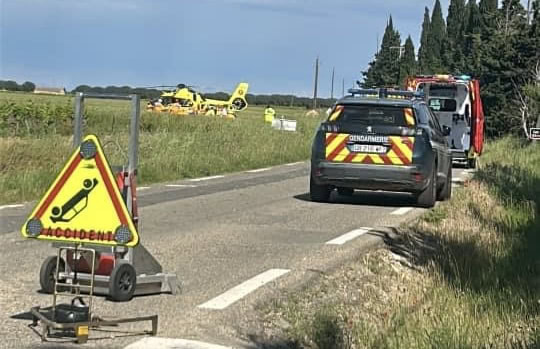 Accident dans le Gard - Photo Emilie Lopez