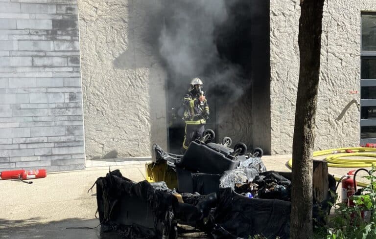 Incendie à Montpellier - photo SDIS 34