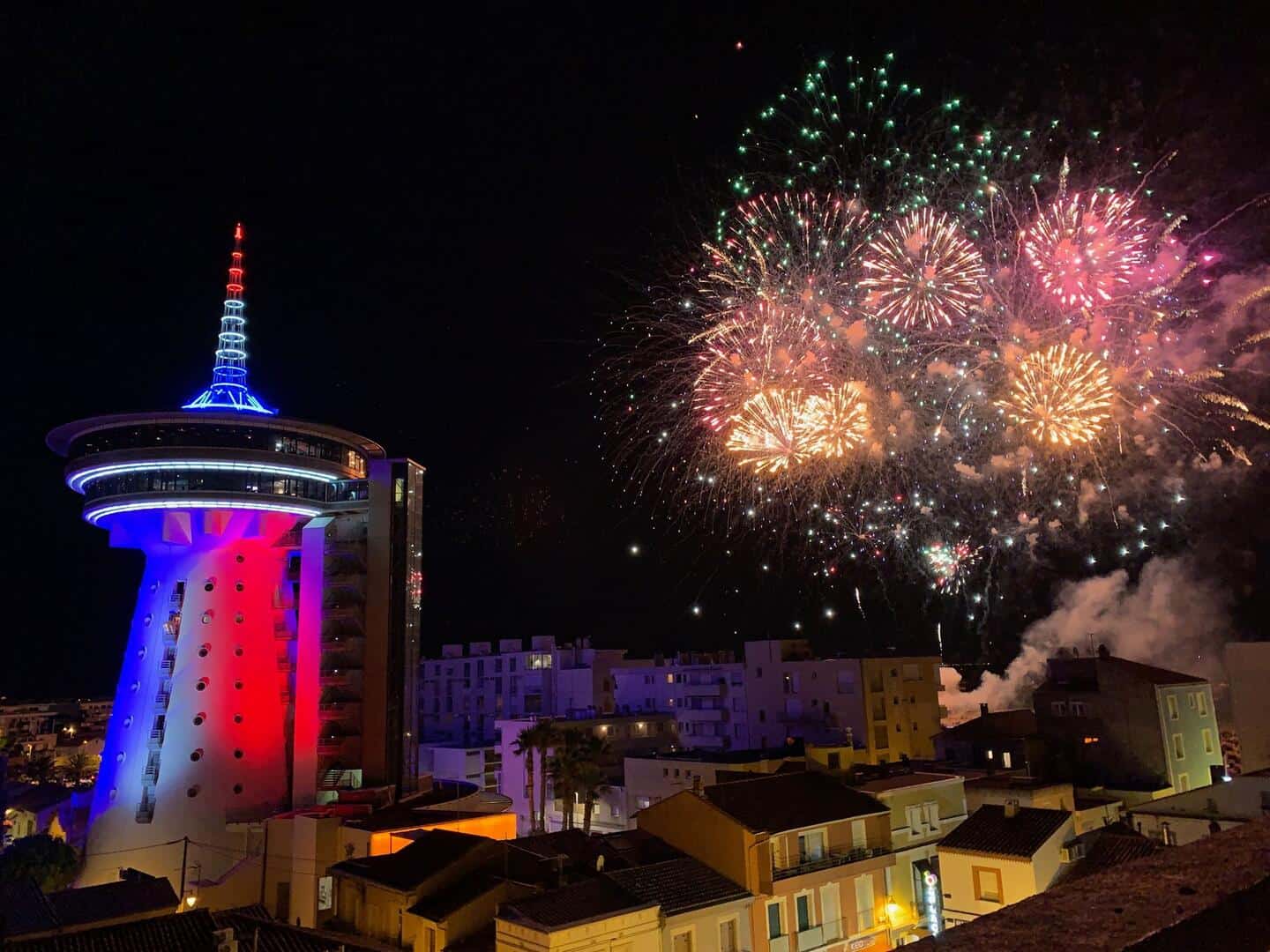 Feu d'artifice Palavas - Crédit photo : OT Palavas-Les-Flots