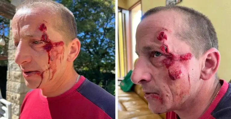 homme renversé à vélo