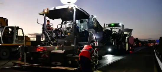 Travaux sur l'autoroute A709 à Montpellier / Crédit : VINCI Autoroutes