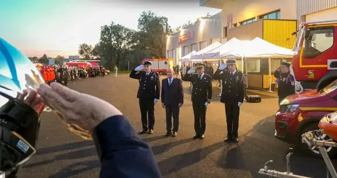 Inauguration de la caserne des pompiers du Quercy-Caussadais à Caussade en Occitanie - photo CD 82 - DR