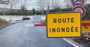 infOccitanie - illustration inondation route inondée