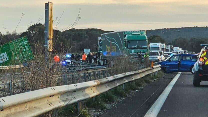 Autoroute A9 : accident impliquant un poids lourd dans la région de ...